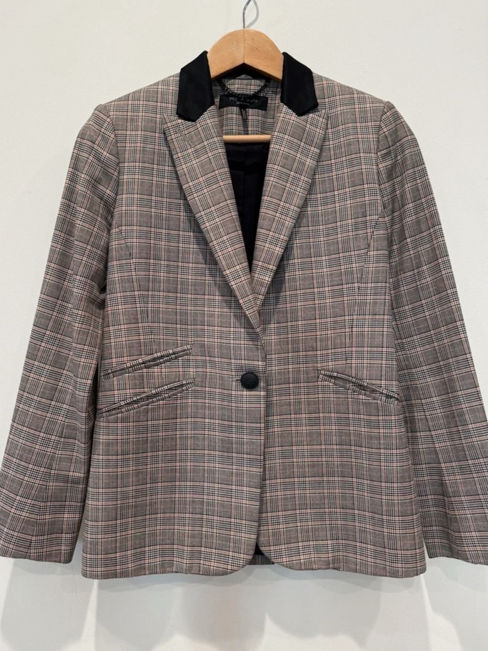 rag & bone Plaid Wool Blend Blazer Size 0